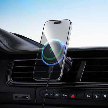Bezdrôtová autonabíjačka Borofone BH224 Flash, 15W, 1.67A, Čierna