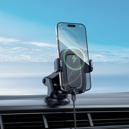 Bezdrôtová autonabíjačka Borofone BH223 Follower, 15W, 1.67A, Čierna
