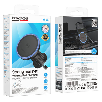 Bezdrôtová autonabíjačka Borofone BH224 Flash, 15W, 1.67A, Čierna