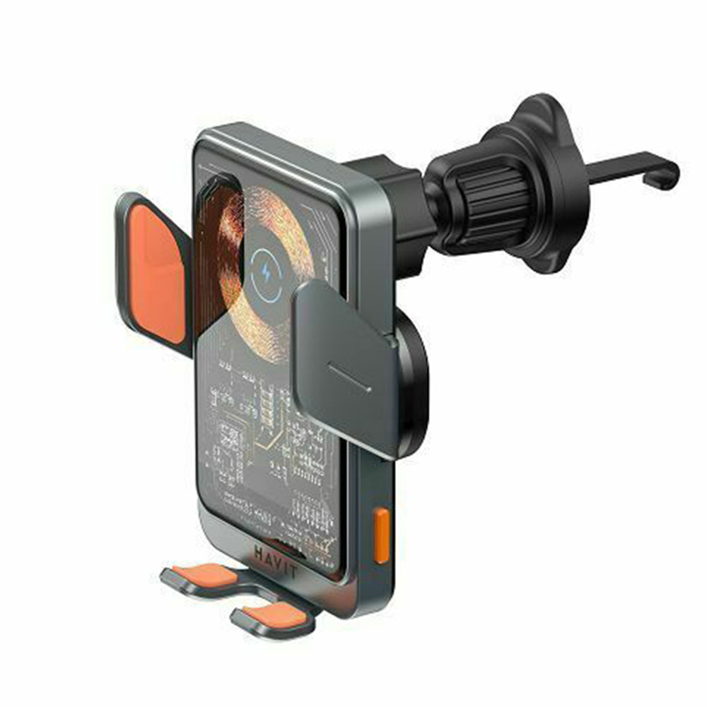 Bezdrôtová autonabíjačka HAVIT W3033, 15W, 1.67A, Čierno Strieborná