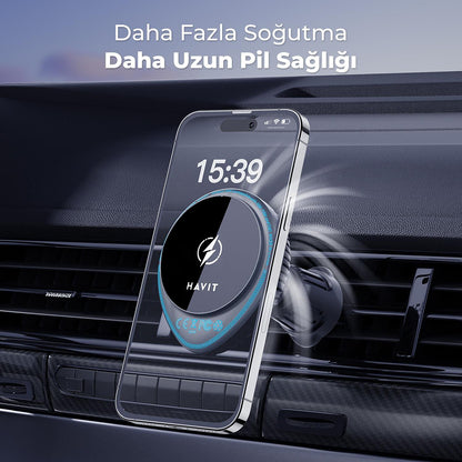 HAVIT W3036 Wireless Car Charger, 15W, 1.67A, Black