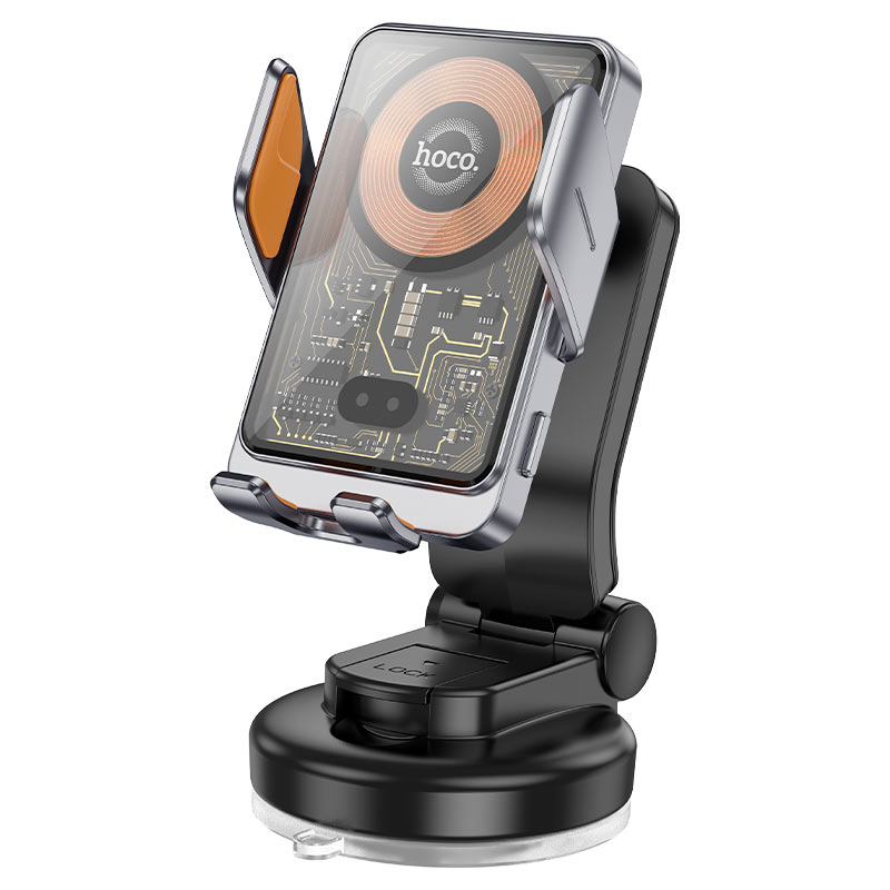 Bezdrôtová autonabíjačka HOCO HW8, 15W, 1.67A, Čierna