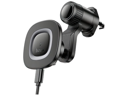Bezdrôtová autonabíjačka HOCO HW30, 15W, 1.67A, Čierna