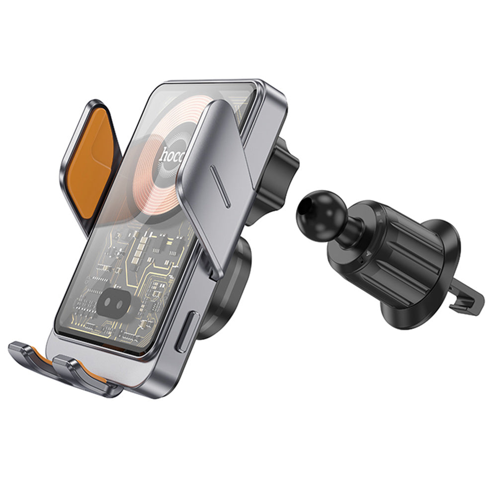 Bezdrôtová autonabíjačka HOCO HW7, 15W, 1.67A, Čierna