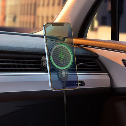 Bezdrôtová autonabíjačka HOCO CA85, 15W, 1.67A, Čierna