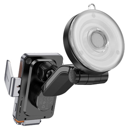 Bezdrôtová autonabíjačka HOCO HW8, 15W, 1.67A, Čierna