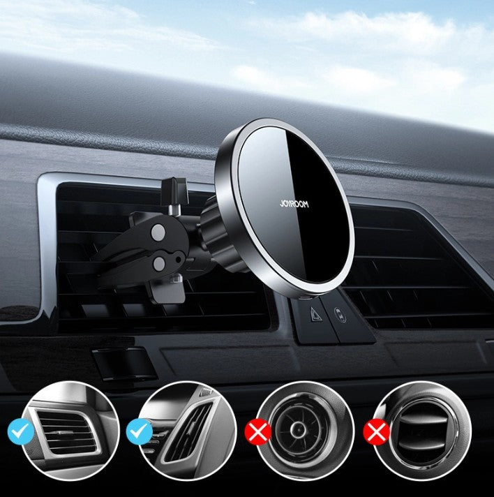 Bezdrôtová autonabíjačka Joyroom JR-ZS240 Air Vent, 15W, 1.67A, Čierna