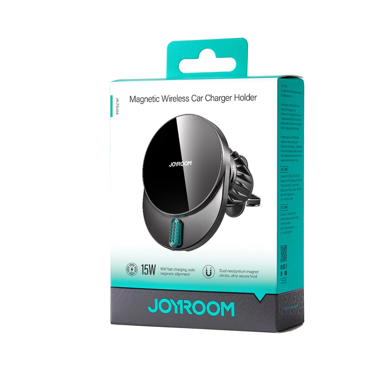 Bezdrôtová autonabíjačka Joyroom JR-ZS409, 15W, 1.67A, Čierna