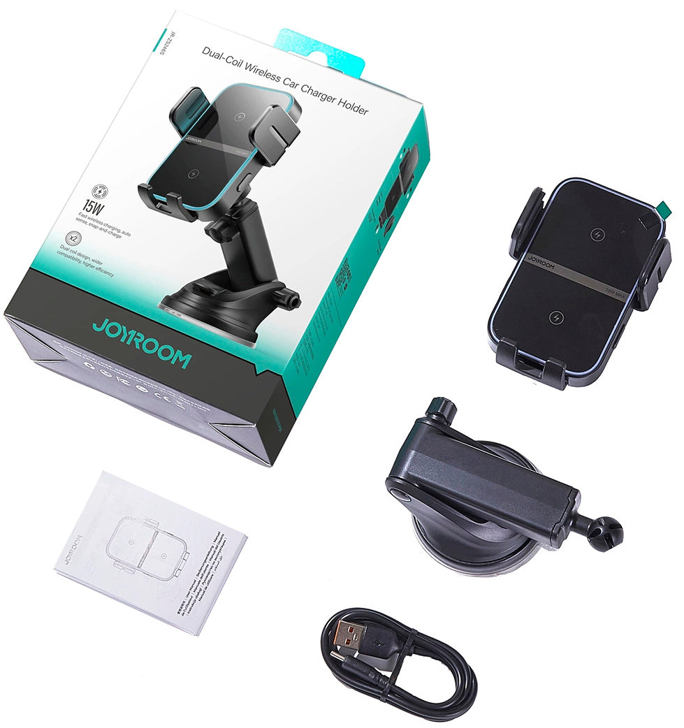 Bezdrôtová autonabíjačka Joyroom JR-ZS246s, 15W, 1.67A, Čierna