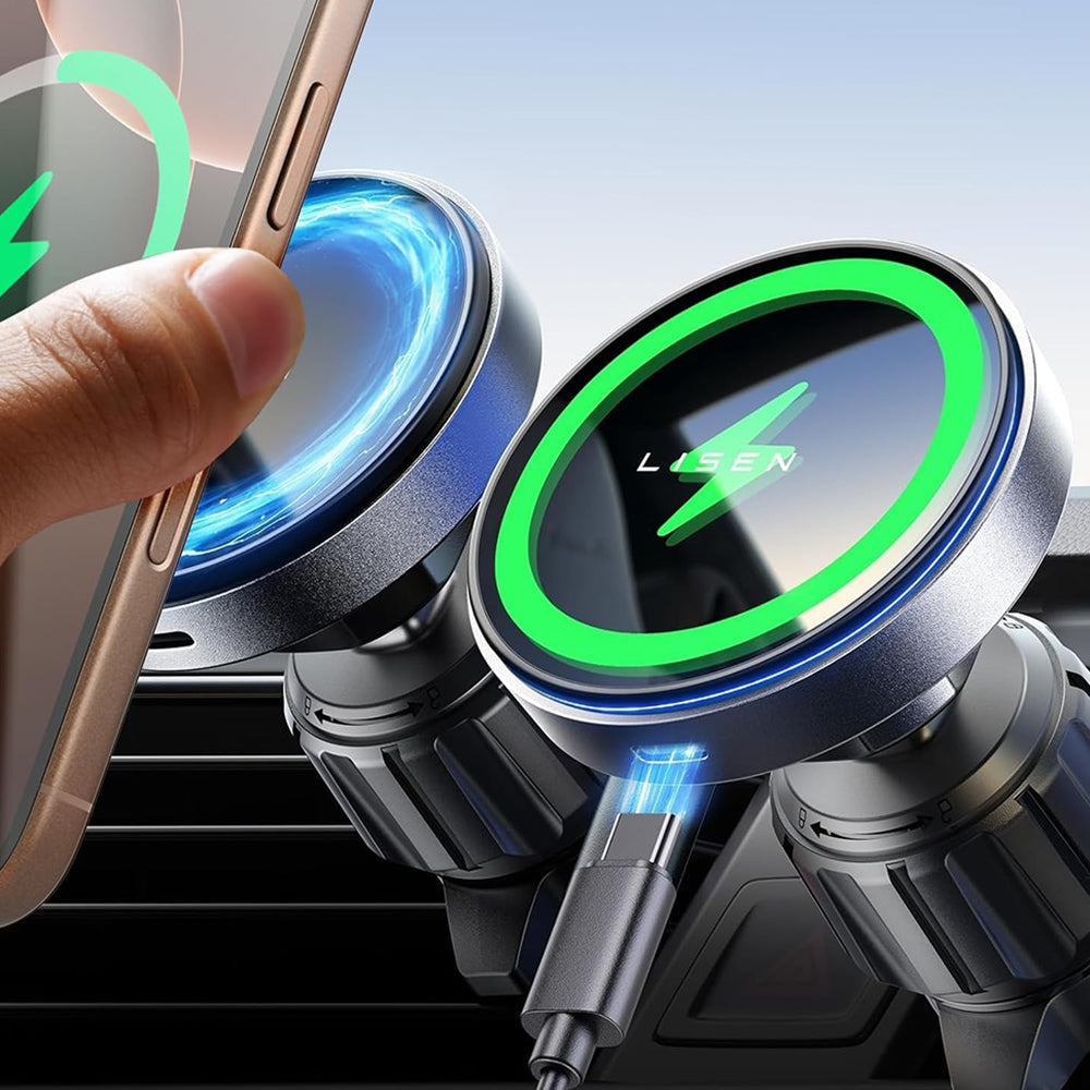 Bezdrôtová autonabíjačka Lisen, 15W, 1.67A, Čierna YL0223070007