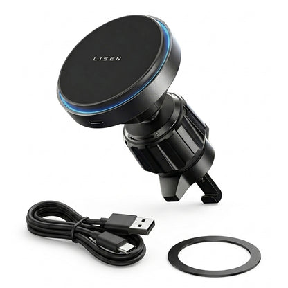 Bezdrôtová autonabíjačka Lisen, 15W, 1,67A, čierna YL0225070006