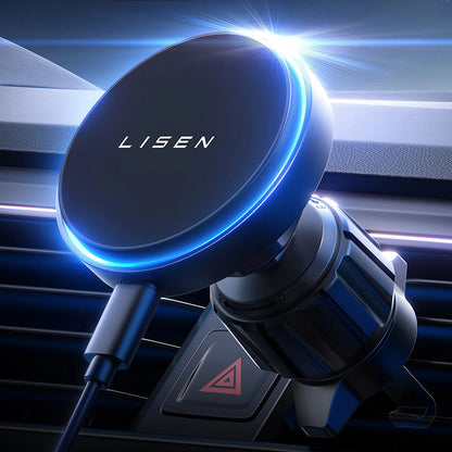 Bezdrôtová autonabíjačka Lisen, 15W, 1,67A, čierna YL0225070006