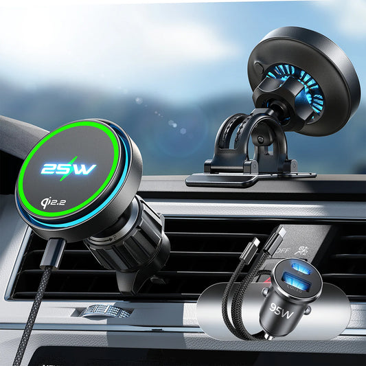 Bezdrôtová autonabíjačka Lisen W116, 25W, čierna YL0225060018