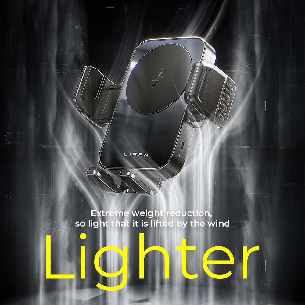 Bezdrôtová autonabíjačka Lisen W605, 15W, 1.67A, Čierna YL0225030014