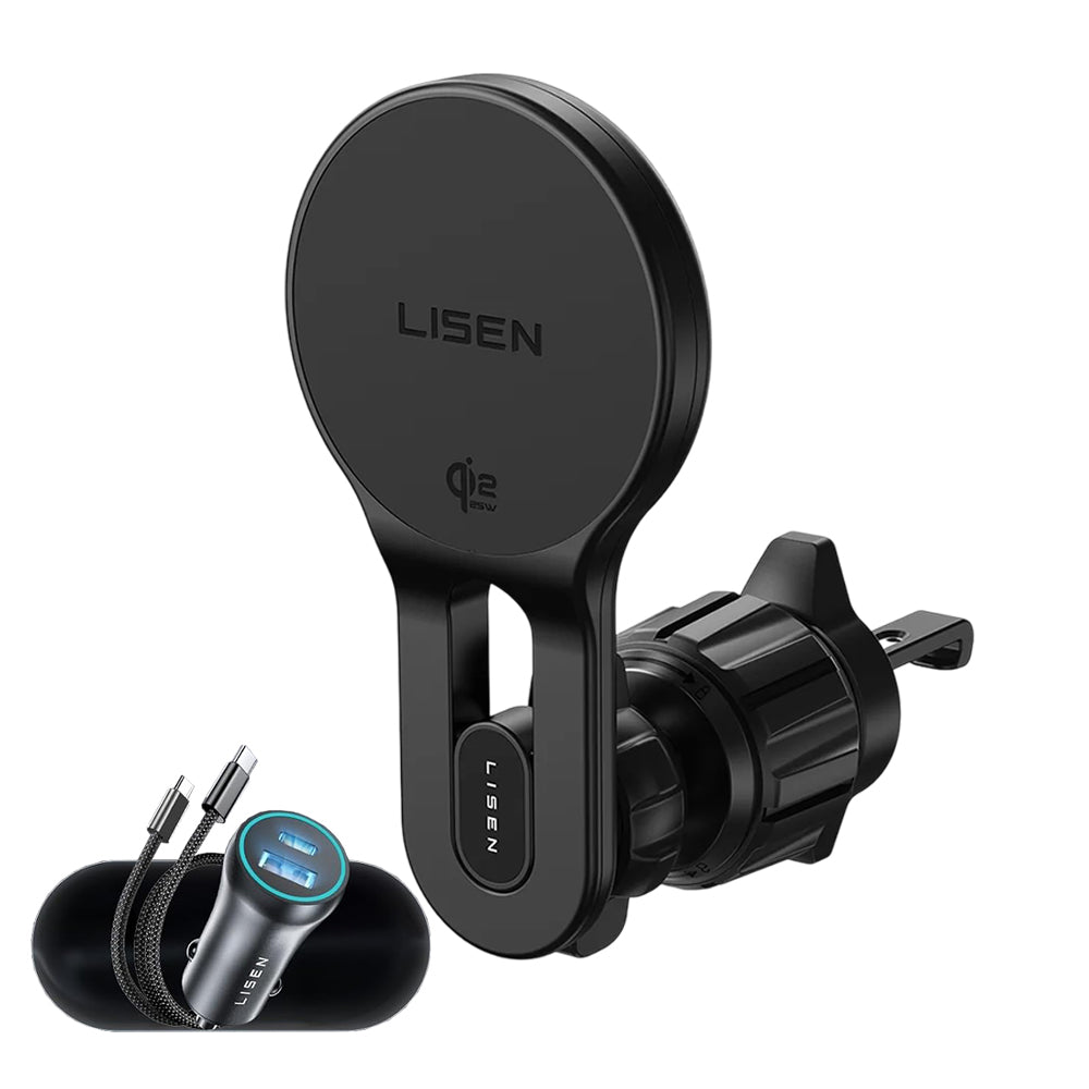 Bezdrôtová autonabíjačka Lisen W704 Pro, 25W, čierna YL0225090003