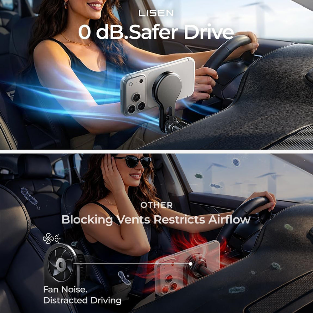 Bezdrôtová autonabíjačka Lisen W704 Pro, 25W, čierna YL0225090003