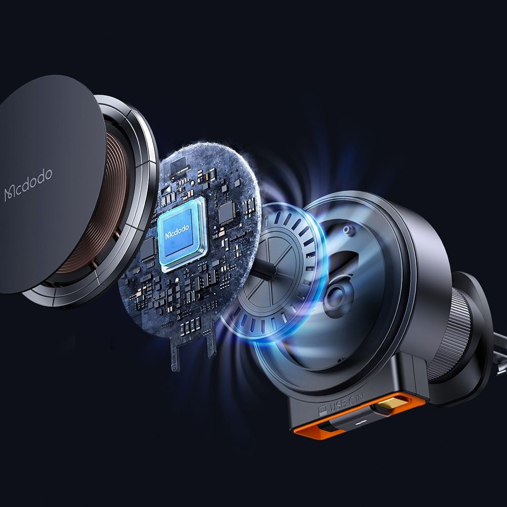 Bezdrôtová autonabíjačka McDodo CH-0090, 15W, 1.67A, Čierna