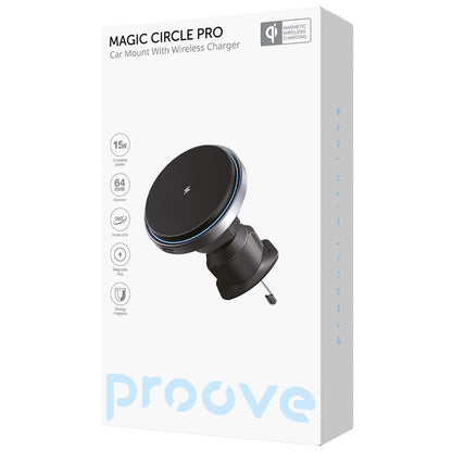 Bezdrôtová autonabíjačka Proove Magic Circle Pro, 15W, 1.67A, Čierna WHMP15010001