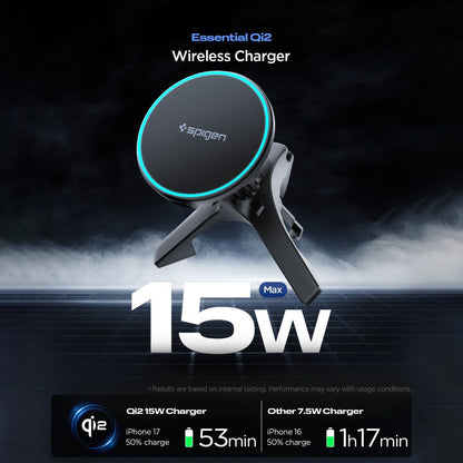 Bezdrôtová autonabíjačka Spigen EV15MAQ Essential, 15W, 1.67A, Čierna ACP10513