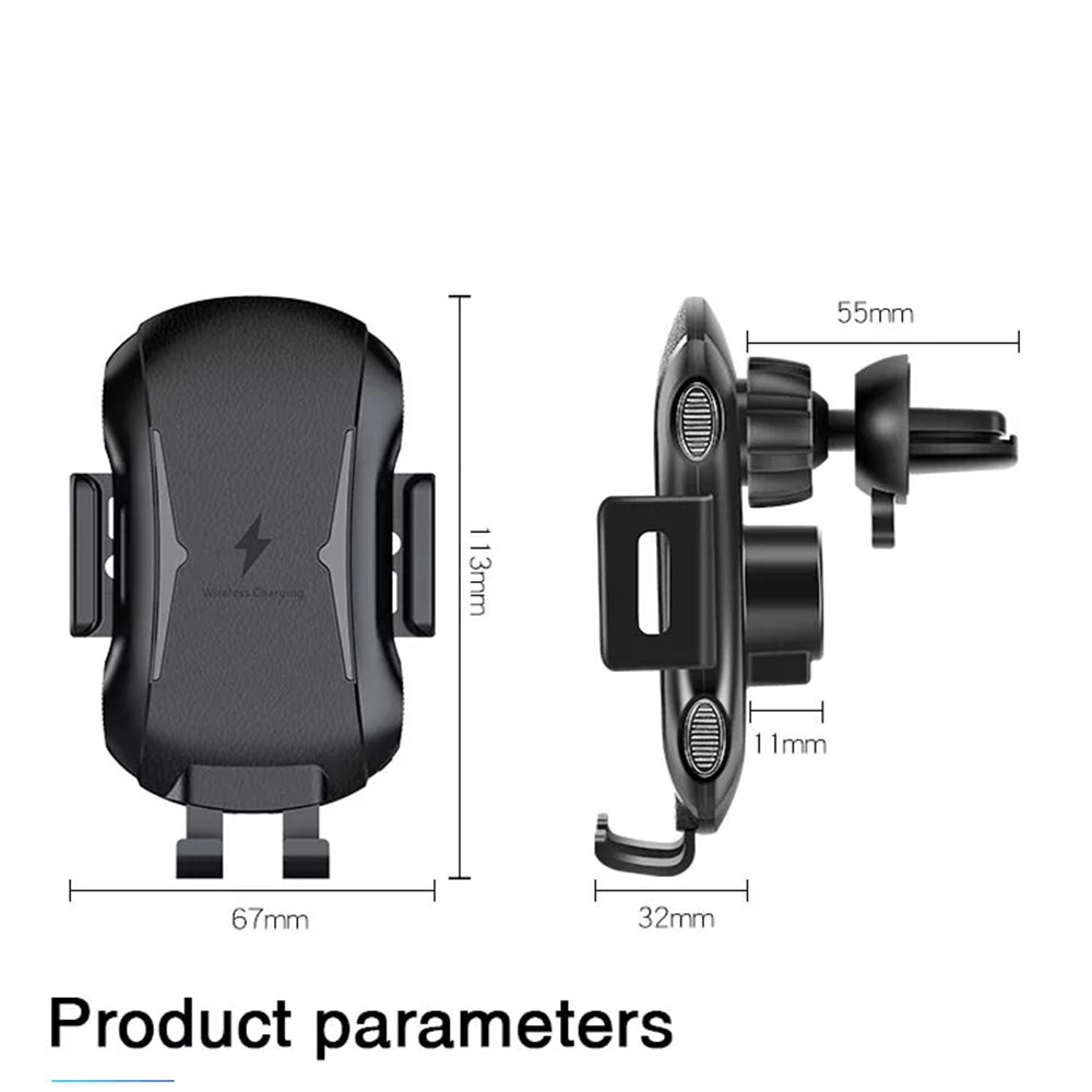 Bezdrôtová autonabíjačka Techsuit CAPD032 Premium, 10W, 1.1A, Čierna