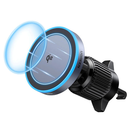 Bezdrôtová autonabíjačka UGREEN W708, 15W, 1.67A, Čierna