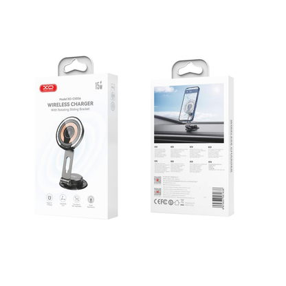 Bezdrôtová autonabíjačka XO Design CX036, 15W, 1.67A, Čierna