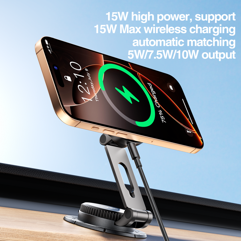 Bezdrôtová autonabíjačka XO Design CX036, 15W, 1.67A, Čierna