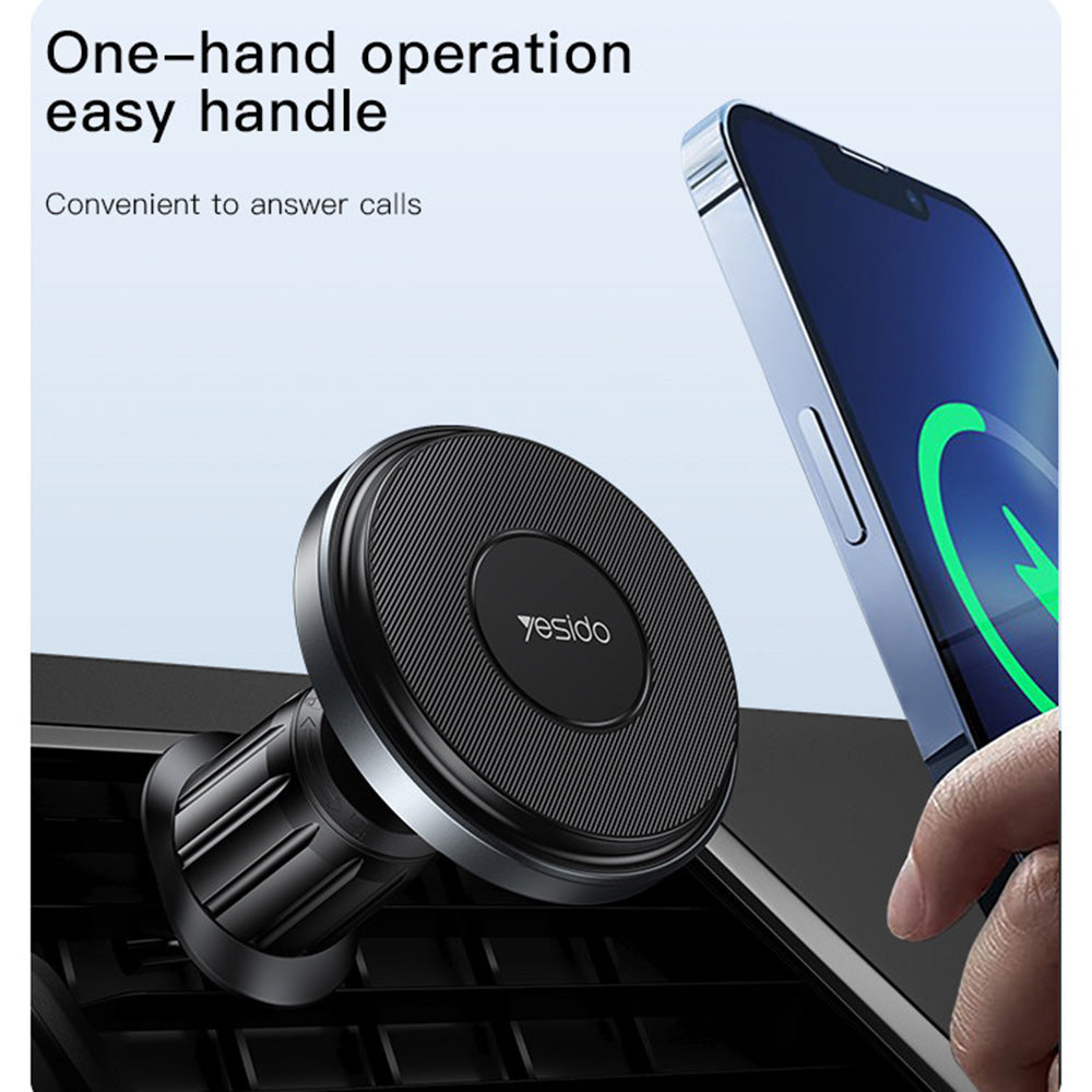 Bezdrôtová autonabíjačka Yesido C190, 15W, 1.67A, Čierna