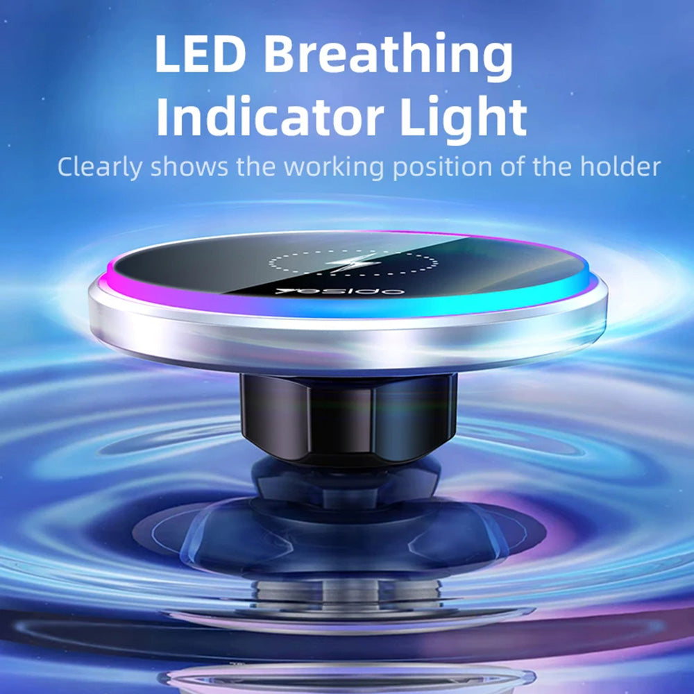 Bezdrôtová autonabíjačka Yesido C292, 15W, 1.67A, Čierna