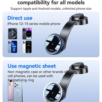 Bezdrôtová autonabíjačka Yesido C311, 15W, 1.67A, Čierna