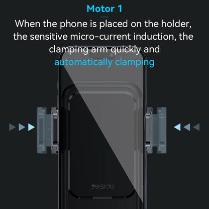 Bezdrôtová autonabíjačka Yesido C312, 15W, 1.67A, Čierna