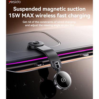 Bezdrôtová autonabíjačka Yesido C316, 15W, 1.67A, Čierna
