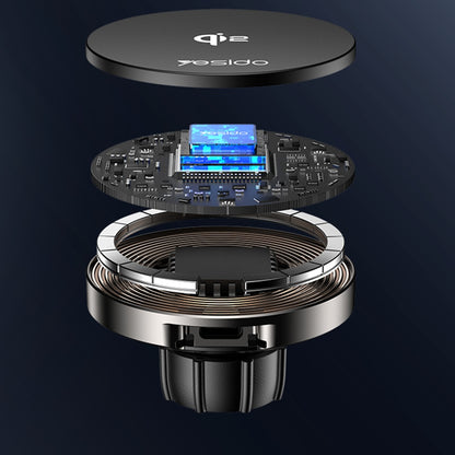 Yesido DS30 Wireless Car Charger, 15W, 1.67A, Black