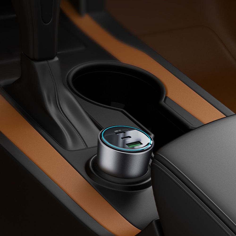 Auto nabíjačka Yesido Y59, 200W, 5A, 1 x USB-A - 2 x USB-C, Čierna