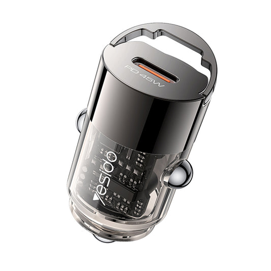 Auto nabíjačka Yesido Y67, 45W, 3A, 1 x USB-C, Čierna