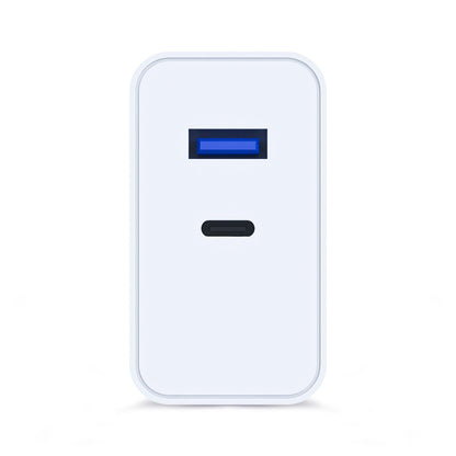 Sieťová nabíjačka 3MK FlowPower, 45W, 1 x USB-A - 1 x USB-C, biela