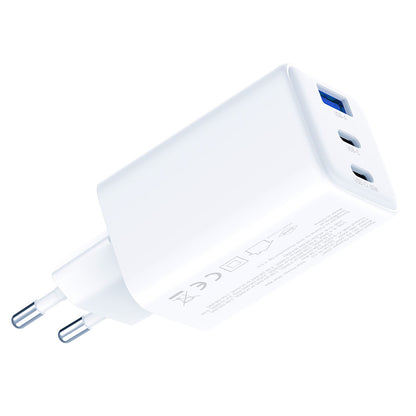 Sieťová nabíjačka 3MK Hyper, 65W, 3.25A, 1 x USB-A - 2 x USB-C, Biela