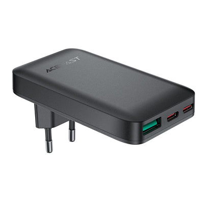 Sieťová nabíjačka Acefast A100, 65W, 3.25A, 1 x USB-A - 2 x USB-C, Čierna