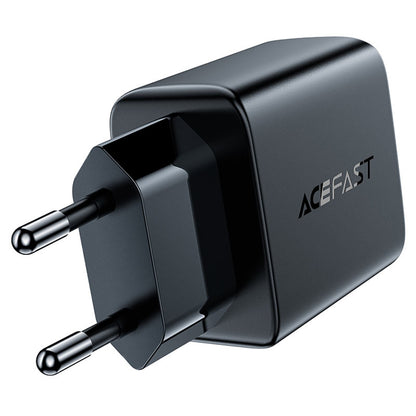 Acefast A33 Network Charger, 18W, 3A, 2 x USB-A, Black