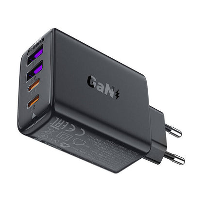 Sieťová nabíjačka Acefast A61, 45W, 3A, 2 x USB-A - 2 x USB-C, čierna