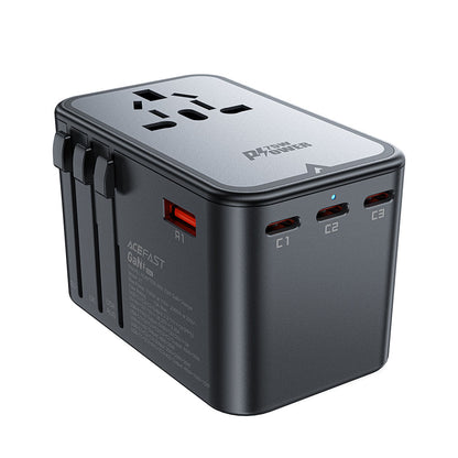 Sieťová nabíjačka Acefast Travel Z1, 75W, 3.35A, 2 x USB-A - 3 x USB-C, Čierna