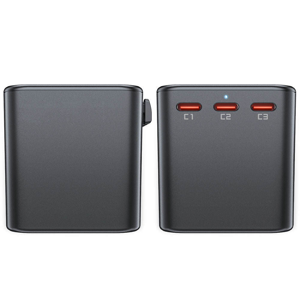Sieťová nabíjačka Acefast Travel Z1, 75W, 3.35A, 2 x USB-A - 3 x USB-C, Čierna