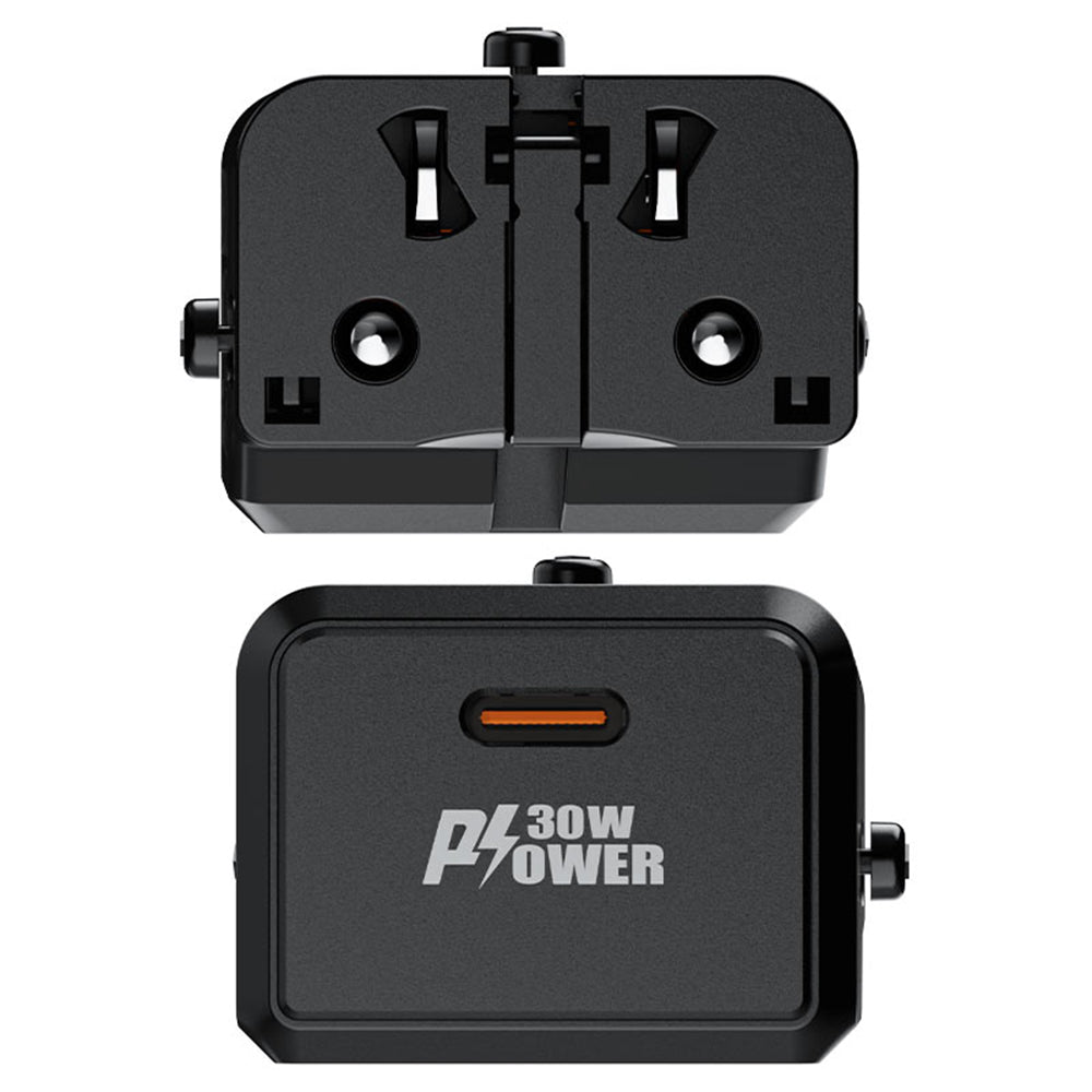 Sieťová nabíjačka Acefast Z7 Travel, 30W, 3A, 1 x USB-C, Čierna