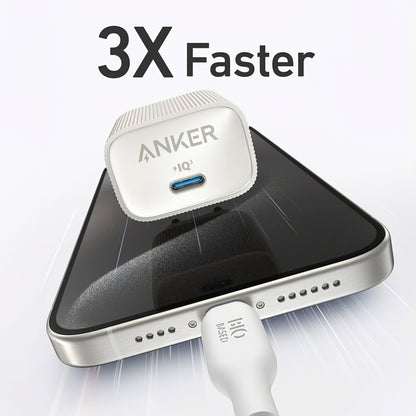 Sieťová nabíjačka Anker 511 Nano 4, 30 W, 3A, 1 x USB-C, biela A2337G21 