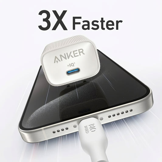 Sieťová nabíjačka Anker 511 Nano 4, 30 W, 3A, 1 x USB-C, biela A2337G21 