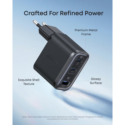 Sieťová nabíjačka Anker Nano, 70W, 3.5A, 1 x USB-A - 2 x USB-C, Čierna A121AL11