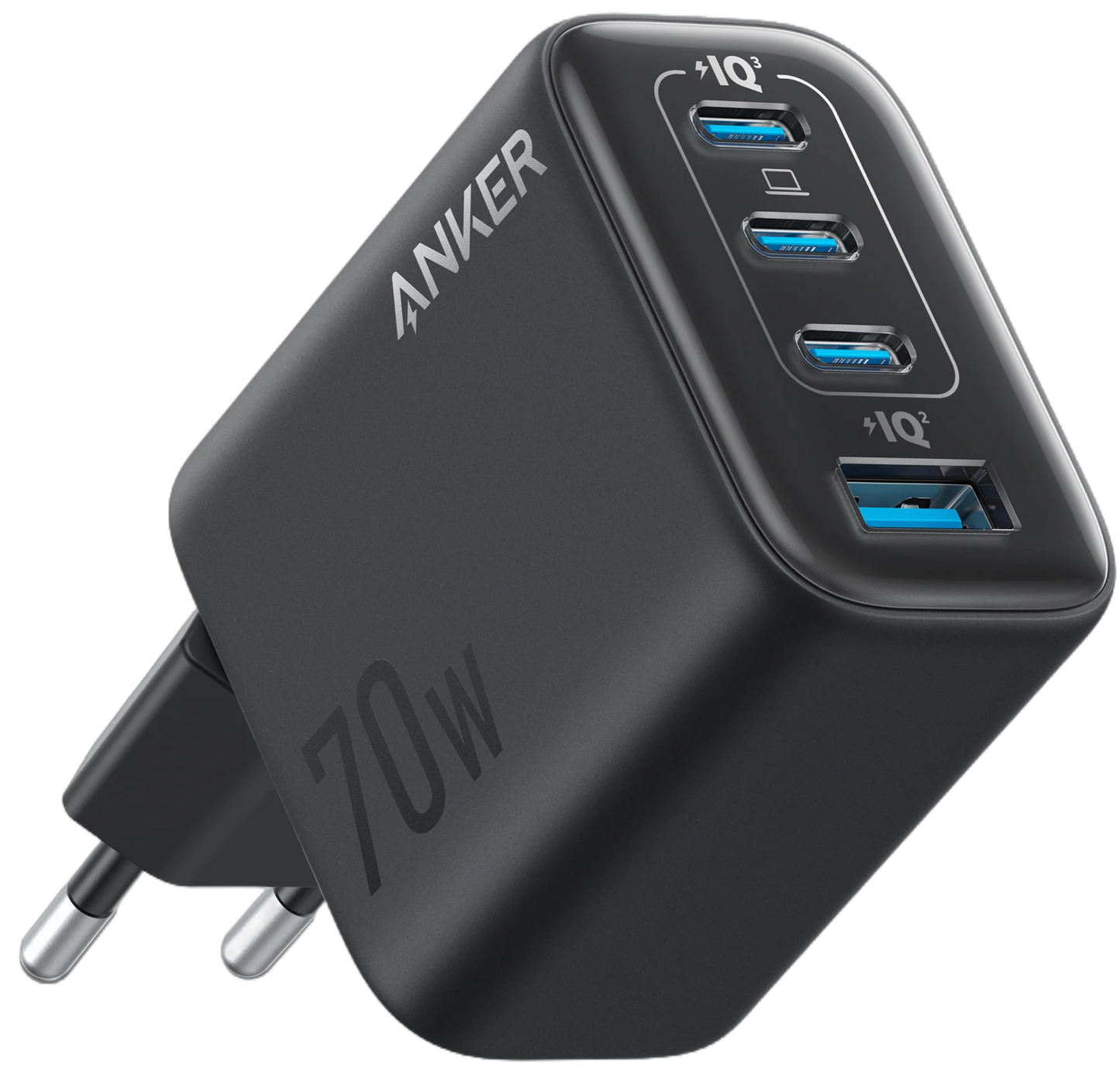 Sieťová nabíjačka Anker Zolo, 70W, 3.5A, 1 x USB-A - 3 x USB-C, Čierna A121CG11