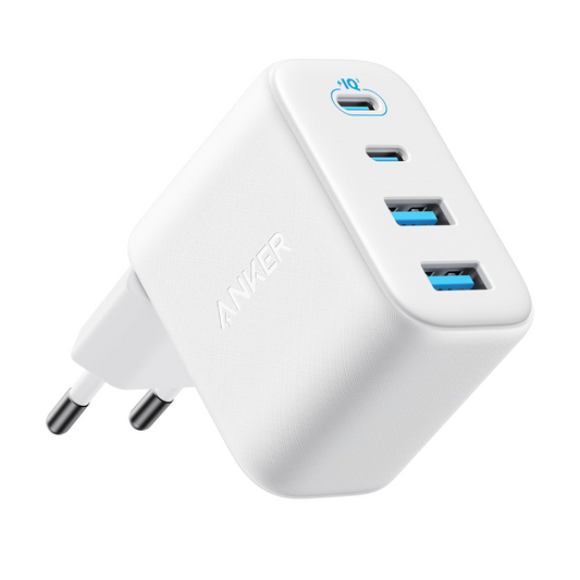 Sieťová nabíjačka Anker Zolo, 50W, 3A, 2 x USB-A - 2 x USB-C, biela A121EG21