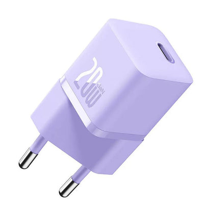 Baseus Network Charger, 20W, 3A, 1 x USB-C, Purple CCGN050105