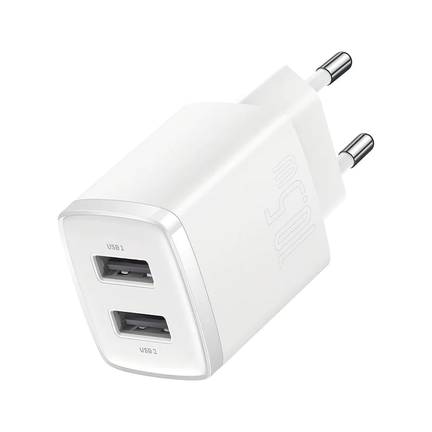 Sieťová nabíjačka Baseus Compact, 10.5W, 2.1A, 2 x USB-A, Biela CCXJ010202
